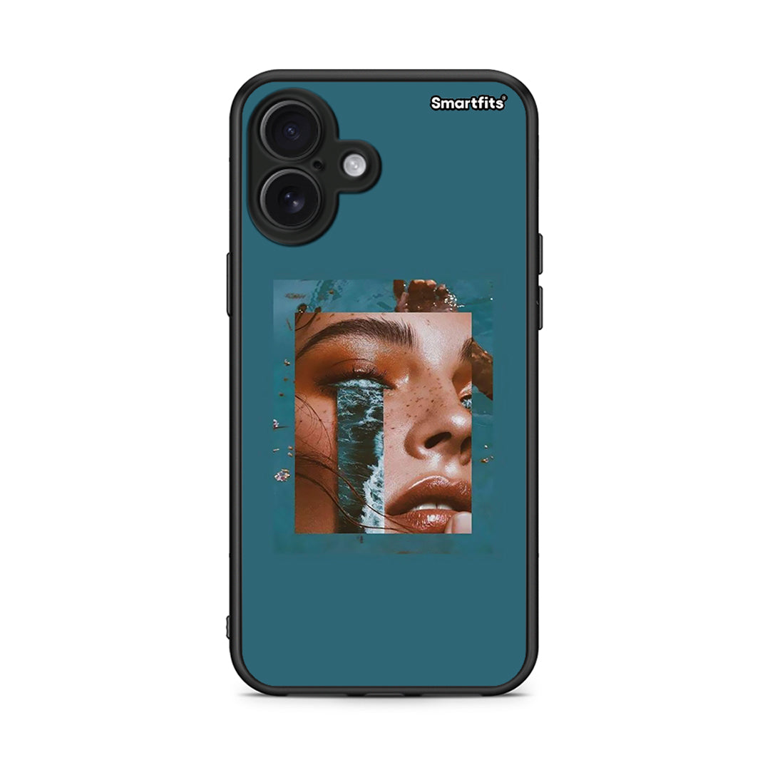 iPhone 16 Plus Cry An Ocean θήκη από τη Smartfits με σχέδιο στο πίσω μέρος και μαύρο περίβλημα | Smartphone case with colorful back and black bezels by Smartfits