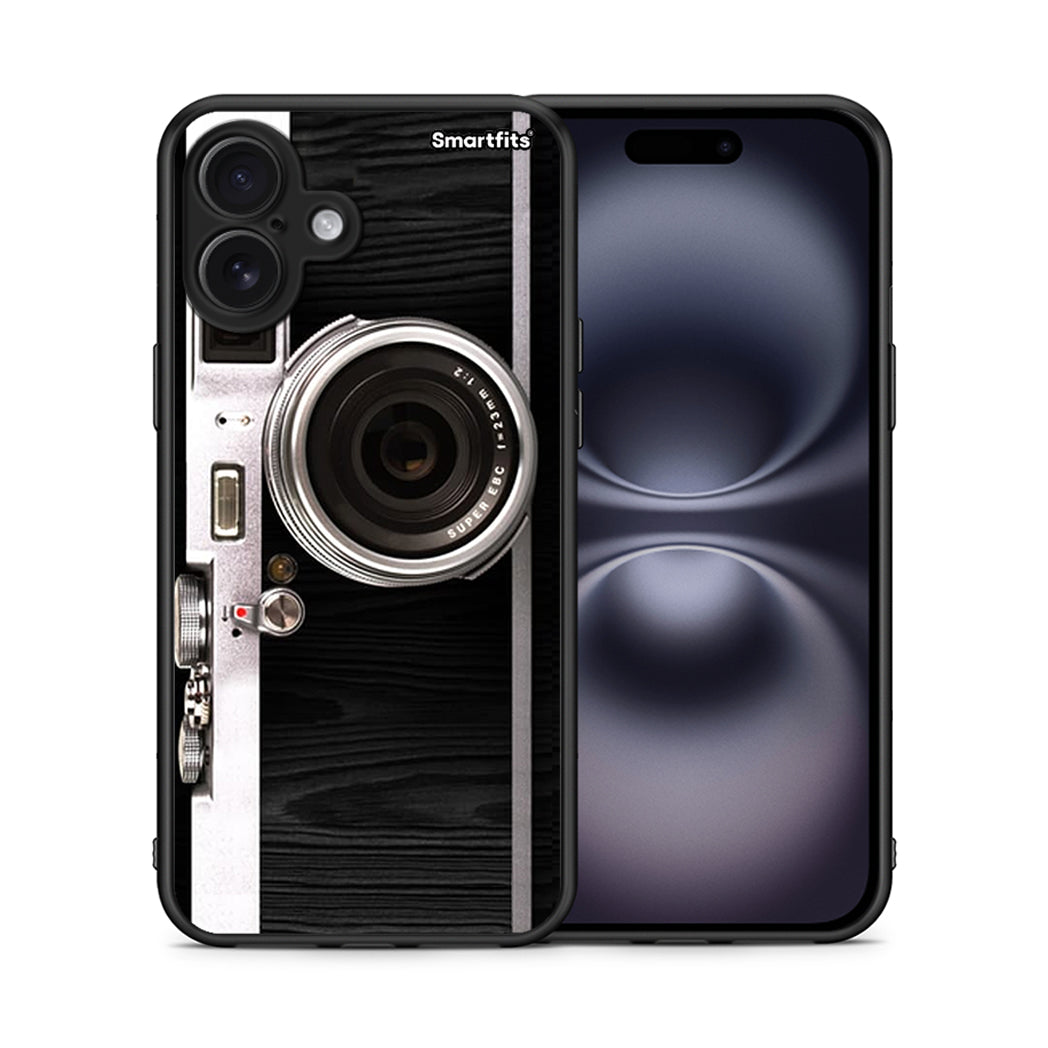 Θήκη iPhone 16 Plus Emily In Paris από τη Smartfits με σχέδιο στο πίσω μέρος και μαύρο περίβλημα | iPhone 16 Plus Emily In Paris case with colorful back and black bezels