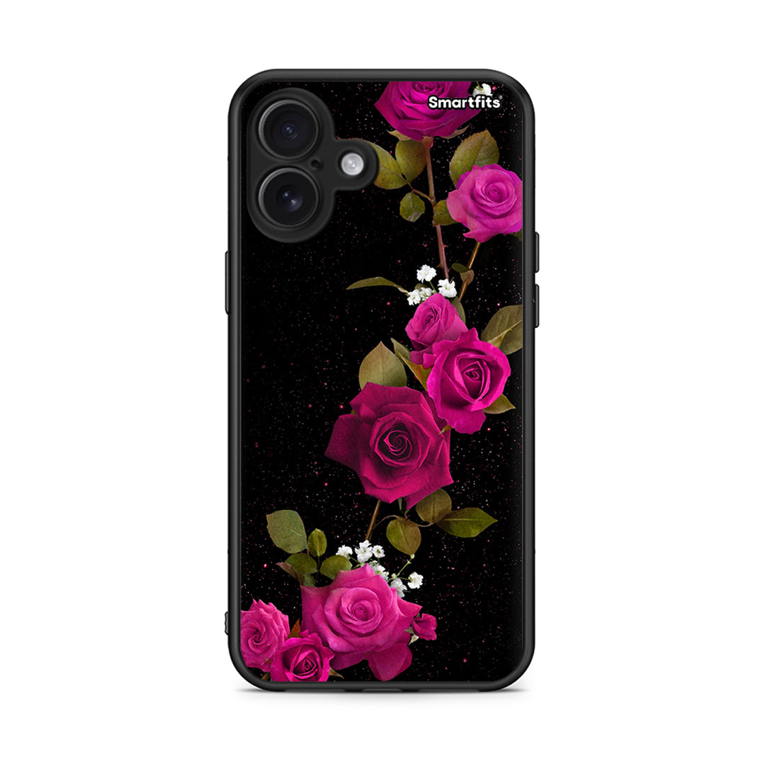 4 - iPhone 16 Plus Red Roses Flower case, cover, bumper