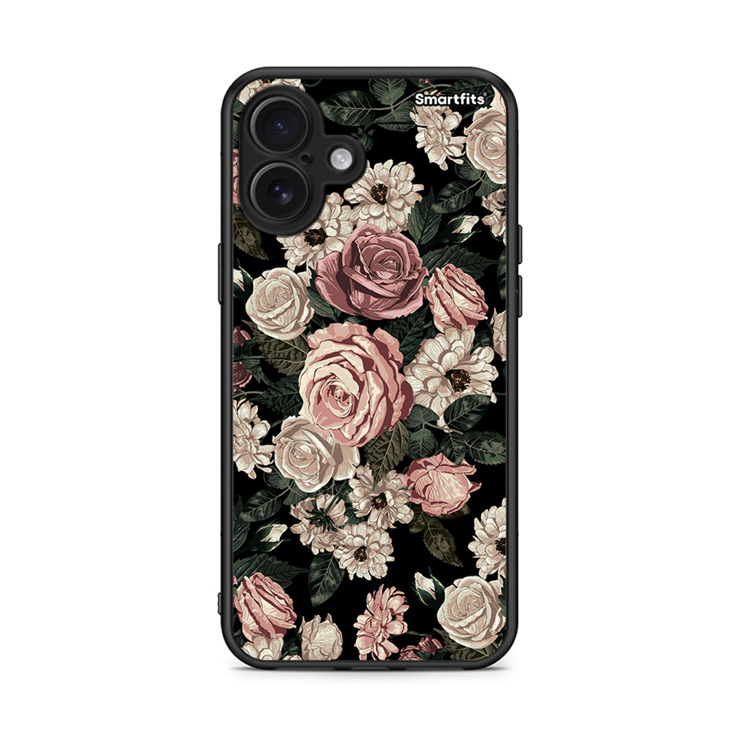 4 - iPhone 16 Plus Wild Roses Flower case, cover, bumper