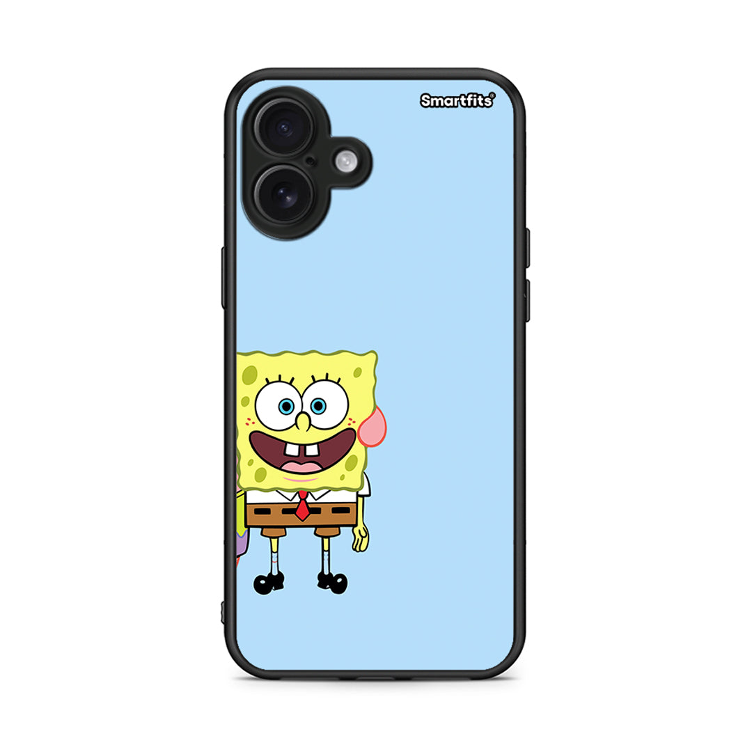 iPhone 16 Plus Friends Bob θήκη από τη Smartfits με σχέδιο στο πίσω μέρος και μαύρο περίβλημα | Smartphone case with colorful back and black bezels by Smartfits