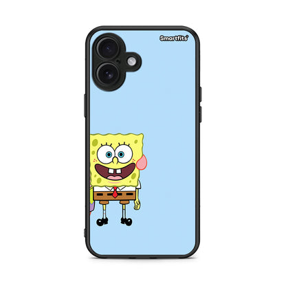 iPhone 16 Plus Friends Bob θήκη από τη Smartfits με σχέδιο στο πίσω μέρος και μαύρο περίβλημα | Smartphone case with colorful back and black bezels by Smartfits