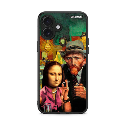 iPhone 16 Plus Funny Art θήκη από τη Smartfits με σχέδιο στο πίσω μέρος και μαύρο περίβλημα | Smartphone case with colorful back and black bezels by Smartfits