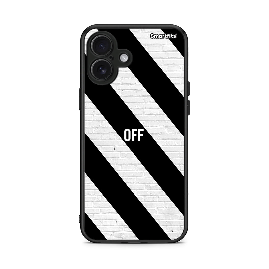 iPhone 16 Plus Get Off θήκη από τη Smartfits με σχέδιο στο πίσω μέρος και μαύρο περίβλημα | Smartphone case with colorful back and black bezels by Smartfits