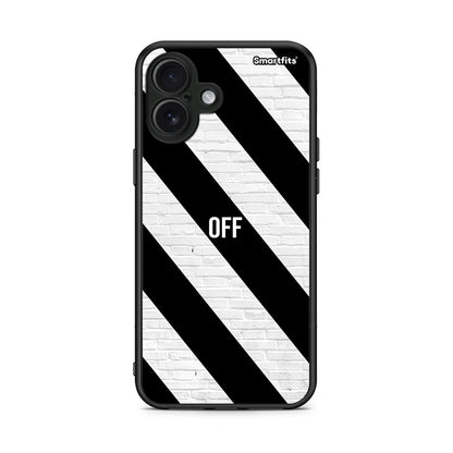 iPhone 16 Plus Get Off θήκη από τη Smartfits με σχέδιο στο πίσω μέρος και μαύρο περίβλημα | Smartphone case with colorful back and black bezels by Smartfits