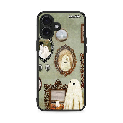 iPhone 16 Plus Halloween Ghost Season Θήκη από τη Smartfits με σχέδιο στο πίσω μέρος και μαύρο περίβλημα | Smartphone case with colorful back and black bezels by Smartfits