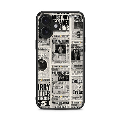 iPhone 16 Plus Harry Paper θήκη από τη Smartfits με σχέδιο στο πίσω μέρος και μαύρο περίβλημα | Smartphone case with colorful back and black bezels by Smartfits