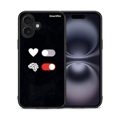 Heart Vs Brain - iPhone 16 Plus θήκη