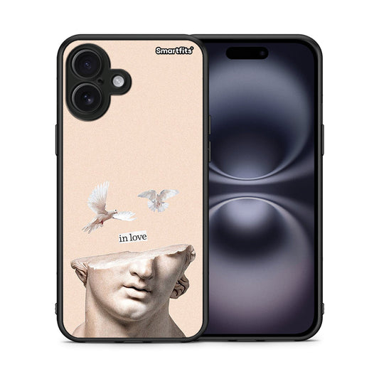 Θήκη iPhone 16 Plus In Love από τη Smartfits με σχέδιο στο πίσω μέρος και μαύρο περίβλημα | iPhone 16 Plus In Love case with colorful back and black bezels
