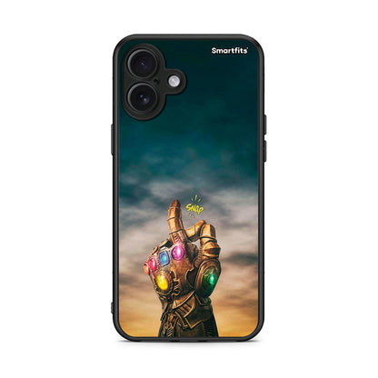 iPhone 16 Plus Infinity Snap θήκη από τη Smartfits με σχέδιο στο πίσω μέρος και μαύρο περίβλημα | Smartphone case with colorful back and black bezels by Smartfits