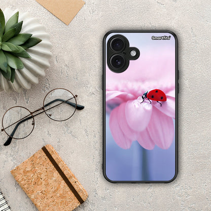 Ladybug Flower - iPhone 16 Plus θήκη