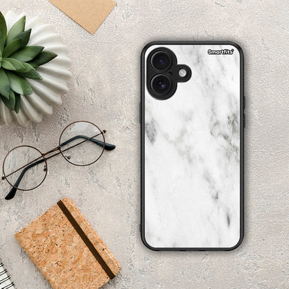 Marble White - iPhone 16 Plus θήκη