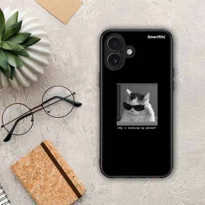 Meme Cat - iPhone 16 Plus θήκη