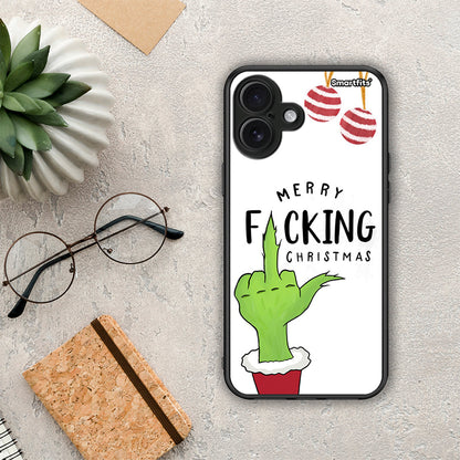 Merry F Xmas - iPhone 16 Plus θήκη