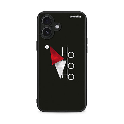 iPhone 16 Plus Minimal Christmas θήκη από τη Smartfits με σχέδιο στο πίσω μέρος και μαύρο περίβλημα | Smartphone case with colorful back and black bezels by Smartfits