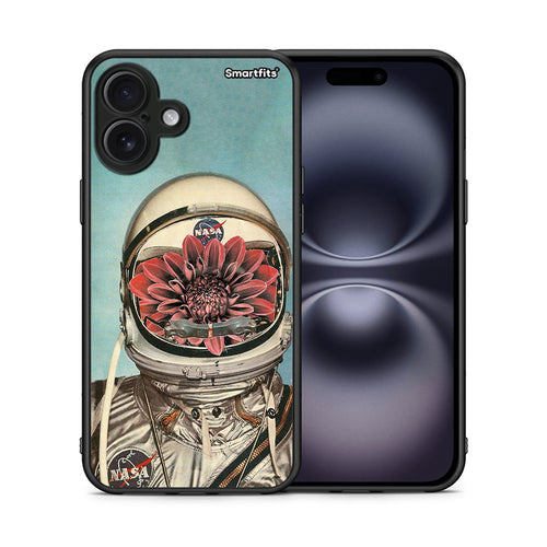 Θήκη iPhone 16 Plus Nasa Bloom από τη Smartfits με σχέδιο στο πίσω μέρος και μαύρο περίβλημα | iPhone 16 Plus Nasa Bloom case with colorful back and black bezels