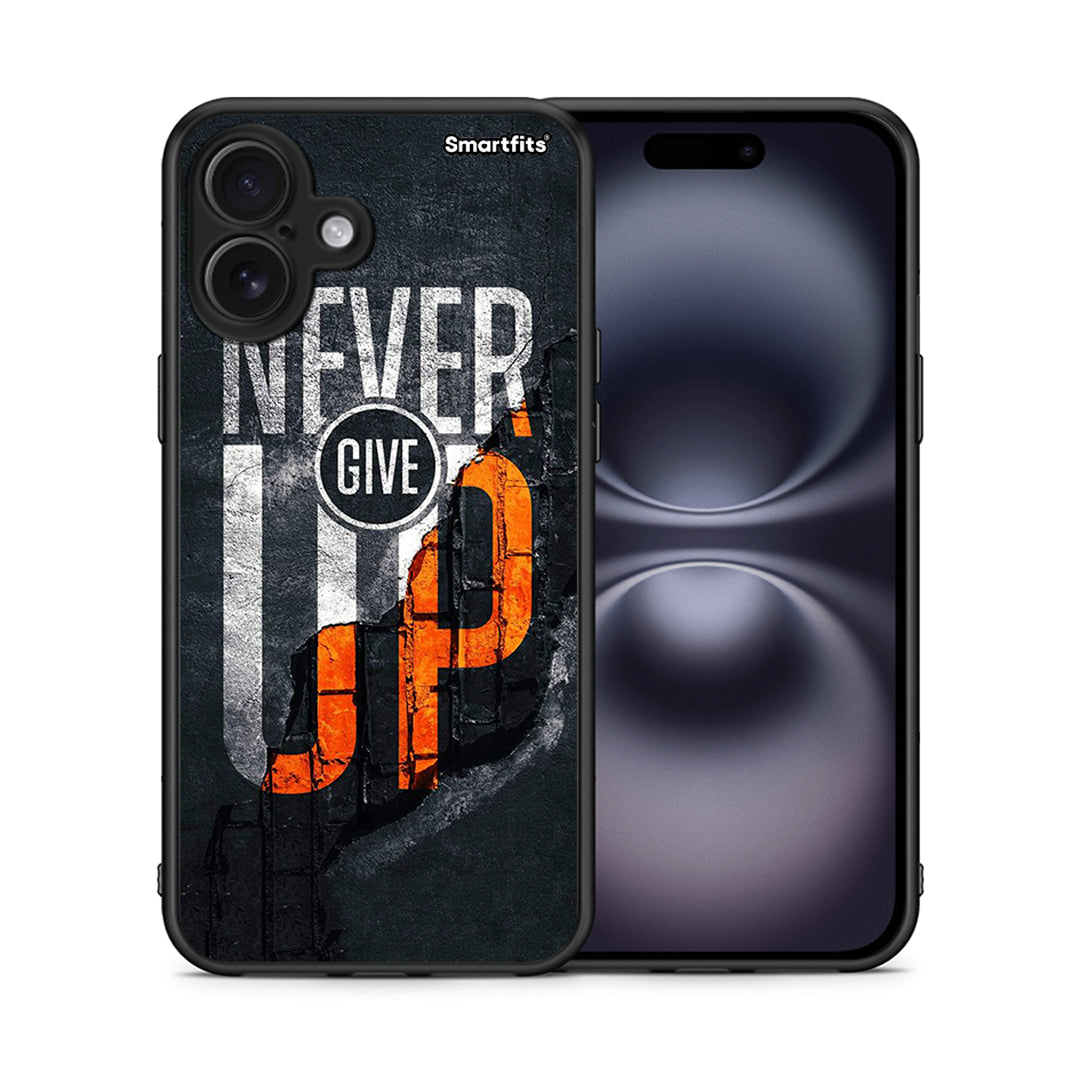 Never Give Up - iPhone 16 Plus θήκη