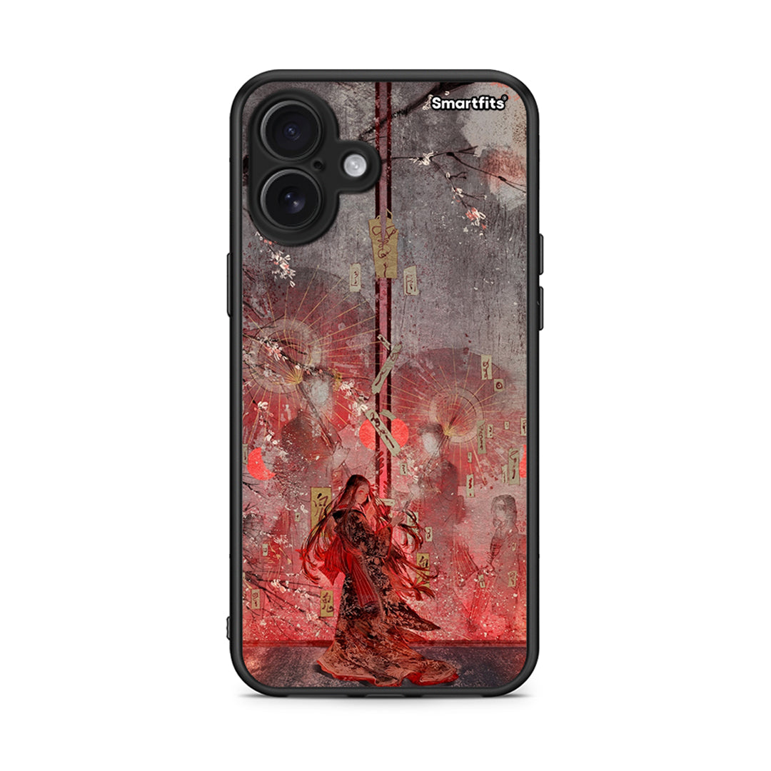 iPhone 16 Plus Nezuko Kamado θήκη από τη Smartfits με σχέδιο στο πίσω μέρος και μαύρο περίβλημα | Smartphone case with colorful back and black bezels by Smartfits