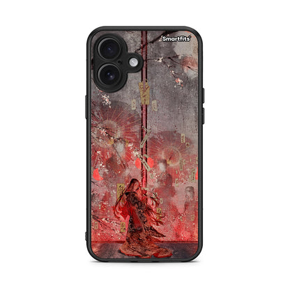 iPhone 16 Plus Nezuko Kamado θήκη από τη Smartfits με σχέδιο στο πίσω μέρος και μαύρο περίβλημα | Smartphone case with colorful back and black bezels by Smartfits