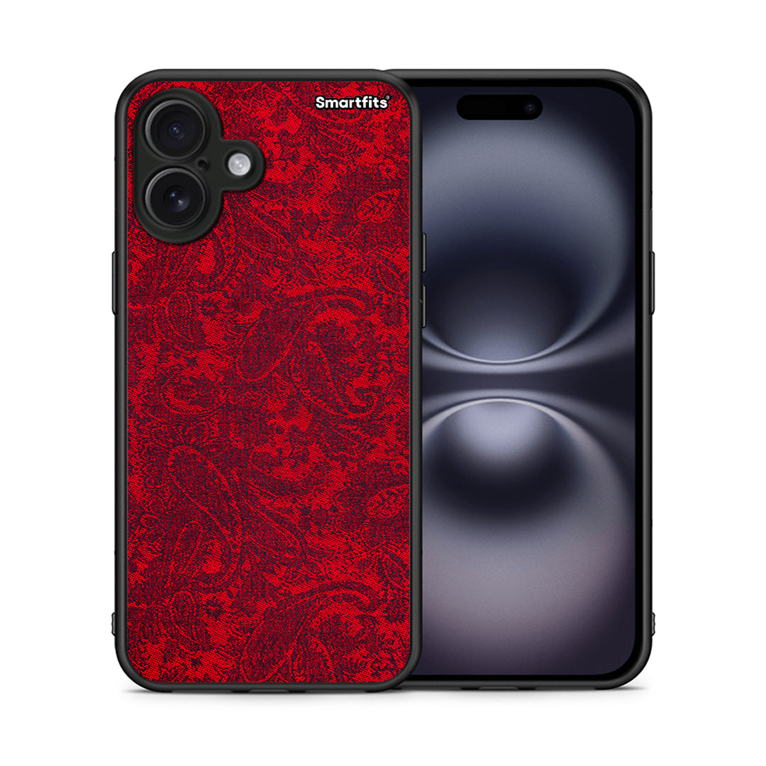 Θήκη iPhone 16 Plus Paisley Cashmere από τη Smartfits με σχέδιο στο πίσω μέρος και μαύρο περίβλημα | iPhone 16 Plus Paisley Cashmere case with colorful back and black bezels