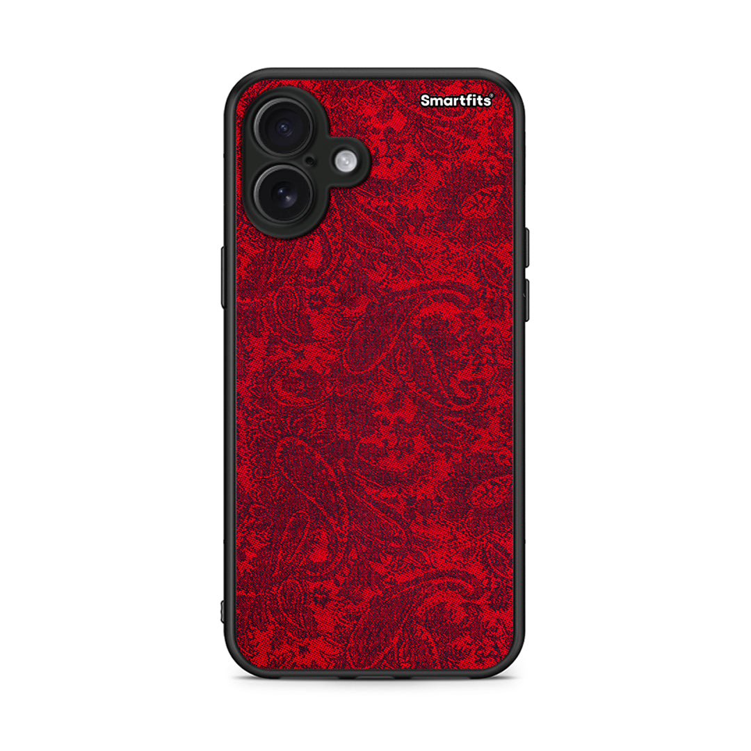 iPhone 16 Plus Paisley Cashmere θήκη από τη Smartfits με σχέδιο στο πίσω μέρος και μαύρο περίβλημα | Smartphone case with colorful back and black bezels by Smartfits
