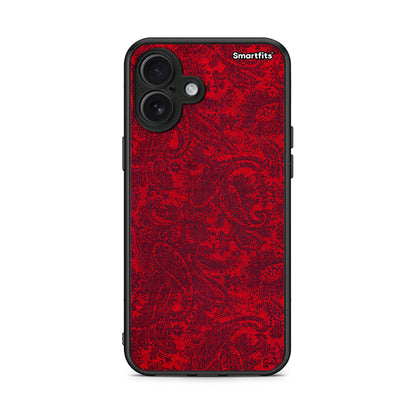 iPhone 16 Plus Paisley Cashmere θήκη από τη Smartfits με σχέδιο στο πίσω μέρος και μαύρο περίβλημα | Smartphone case with colorful back and black bezels by Smartfits