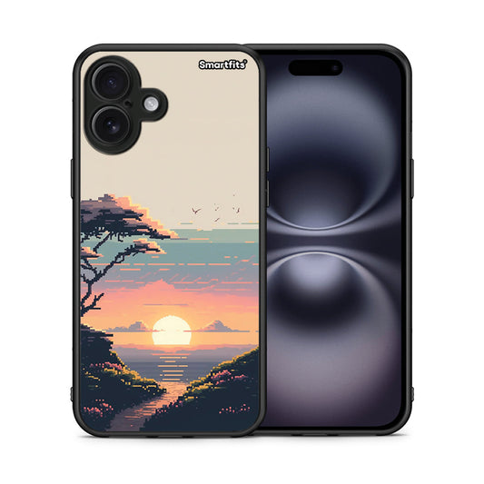 Pixel Sunset - iPhone 16 Plus θήκη