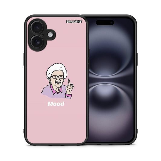 Θήκη iPhone 16 Plus Mood PopArt από τη Smartfits με σχέδιο στο πίσω μέρος και μαύρο περίβλημα | iPhone 16 Plus Mood PopArt case with colorful back and black bezels