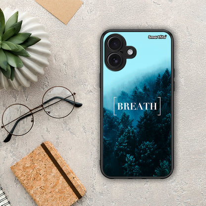 Quote Breath - iPhone 16 Plus θήκη