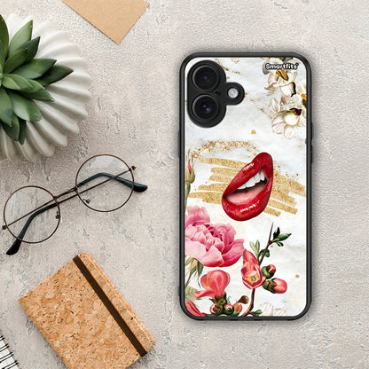 Red Lips - iPhone 16 Plus θήκη