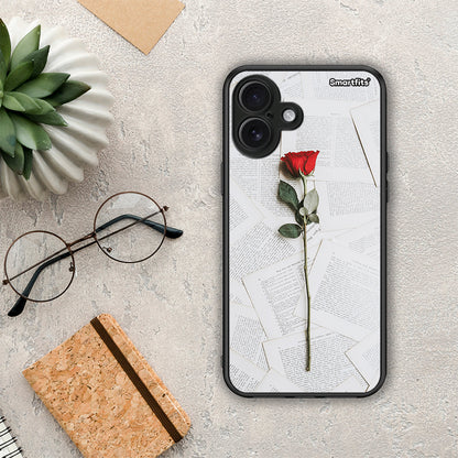 Red Rose - iPhone 16 Plus θήκη