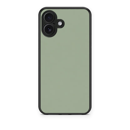Θήκη iPhone 16 Plus Sage Green από τη Smartfits με σχέδιο στο πίσω μέρος και μαύρο περίβλημα | iPhone 16 Plus Sage Green case with colorful back and black bezels