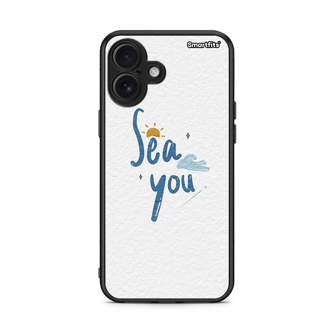 iPhone 16 Plus Sea You Θήκη από τη Smartfits με σχέδιο στο πίσω μέρος και μαύρο περίβλημα | Smartphone case with colorful back and black bezels by Smartfits