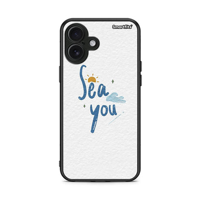 iPhone 16 Plus Sea You Θήκη από τη Smartfits με σχέδιο στο πίσω μέρος και μαύρο περίβλημα | Smartphone case with colorful back and black bezels by Smartfits
