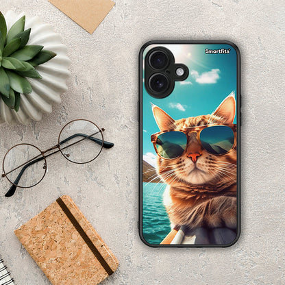 Summer Cat - iPhone 16 Plus θήκη