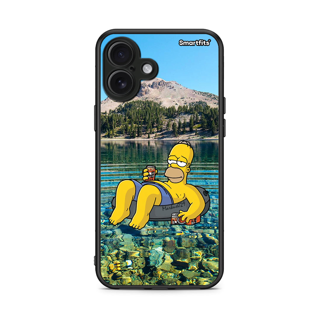 iPhone 16 Plus Summer Happiness Θήκη από τη Smartfits με σχέδιο στο πίσω μέρος και μαύρο περίβλημα | Smartphone case with colorful back and black bezels by Smartfits