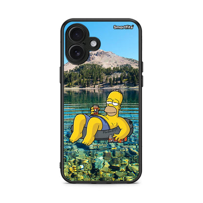 iPhone 16 Plus Summer Happiness Θήκη από τη Smartfits με σχέδιο στο πίσω μέρος και μαύρο περίβλημα | Smartphone case with colorful back and black bezels by Smartfits