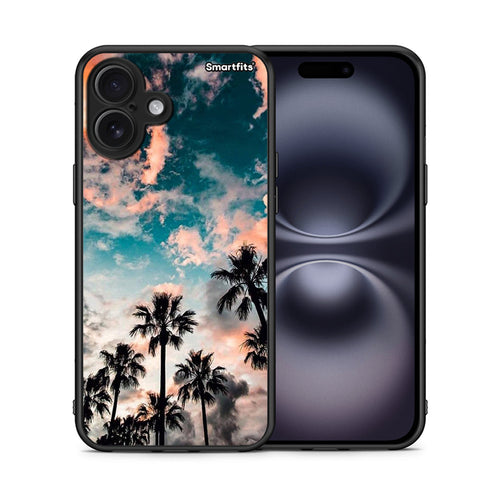 Θήκη iPhone 16 Plus Sky Summer από τη Smartfits με σχέδιο στο πίσω μέρος και μαύρο περίβλημα | iPhone 16 Plus Sky Summer case with colorful back and black bezels