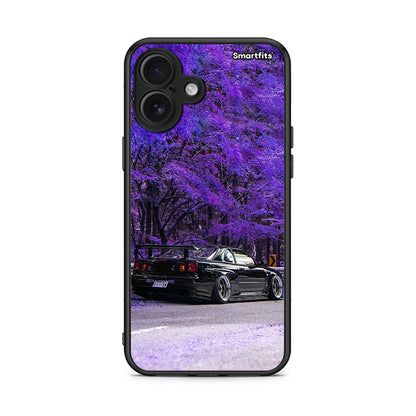 iPhone 16 Plus Super Car Θήκη Αγίου Βαλεντίνου από τη Smartfits με σχέδιο στο πίσω μέρος και μαύρο περίβλημα | Smartphone case with colorful back and black bezels by Smartfits