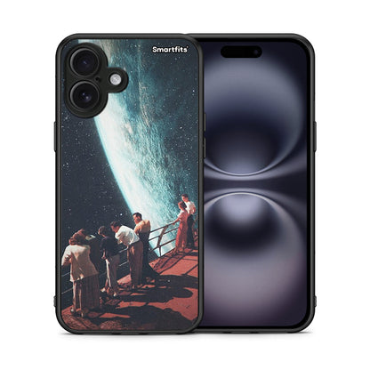 Θήκη iPhone 16 Plus Surreal View από τη Smartfits με σχέδιο στο πίσω μέρος και μαύρο περίβλημα | iPhone 16 Plus Surreal View case with colorful back and black bezels
