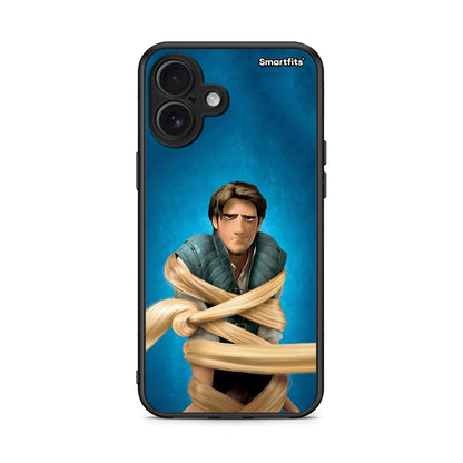 iPhone 16 Plus Tangled 1 Θήκη Αγίου Βαλεντίνου από τη Smartfits με σχέδιο στο πίσω μέρος και μαύρο περίβλημα | Smartphone case with colorful back and black bezels by Smartfits