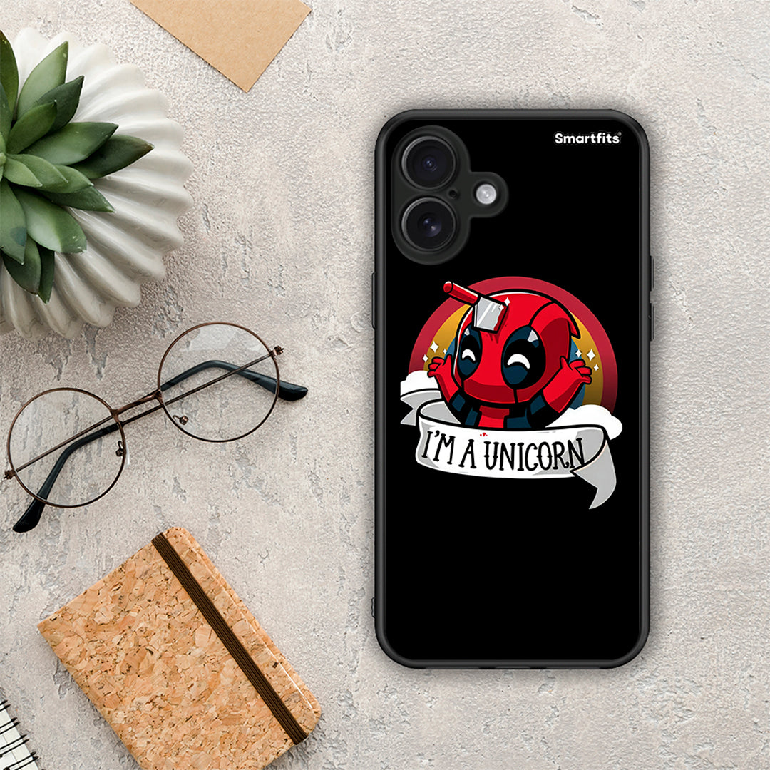 Unicorn Deadpool - iPhone 16 Plus θήκη