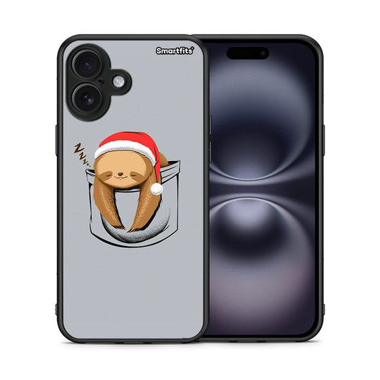 Θήκη iPhone 16 Plus Xmas Zzzz από τη Smartfits με σχέδιο στο πίσω μέρος και μαύρο περίβλημα | iPhone 16 Plus Xmas Zzzz case with colorful back and black bezels