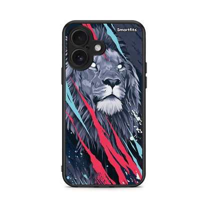4 - iPhone 16 Lion Designer PopArt case, cover, bumper