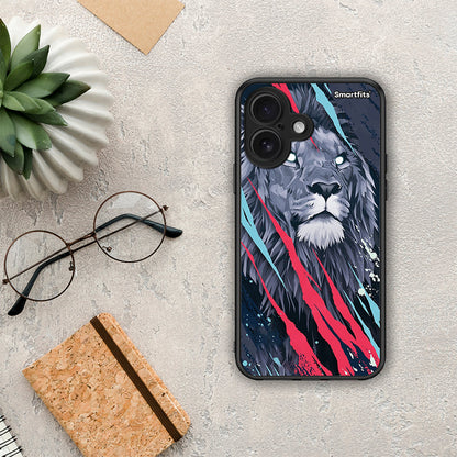 PopArt Lion Designer - iPhone 16 θήκη