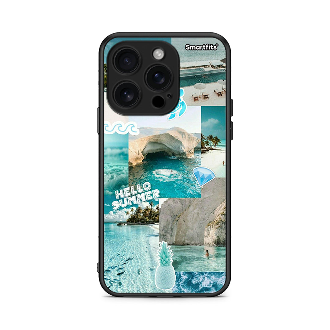 iPhone 16 Pro Aesthetic Summer Θήκη από τη Smartfits με σχέδιο στο πίσω μέρος και μαύρο περίβλημα | Smartphone case with colorful back and black bezels by Smartfits