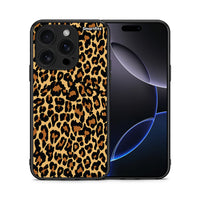 Thumbnail for Θήκη iPhone 16 Pro Leopard Animal από τη Smartfits με σχέδιο στο πίσω μέρος και μαύρο περίβλημα | iPhone 16 Pro Leopard Animal case with colorful back and black bezels