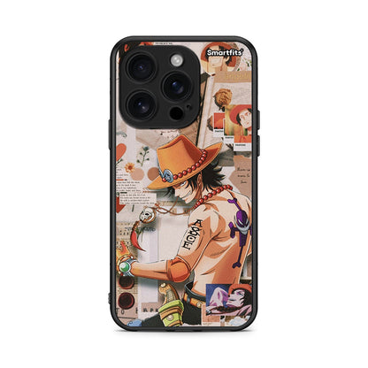 iPhone 16 Pro Anime Collage θήκη από τη Smartfits με σχέδιο στο πίσω μέρος και μαύρο περίβλημα | Smartphone case with colorful back and black bezels by Smartfits