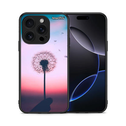 Θήκη iPhone 16 Pro Wish Boho από τη Smartfits με σχέδιο στο πίσω μέρος και μαύρο περίβλημα | iPhone 16 Pro Wish Boho case with colorful back and black bezels