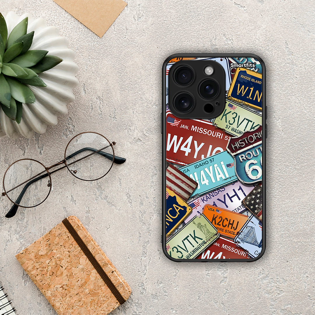 Car Plates - iPhone 16 Pro θήκη